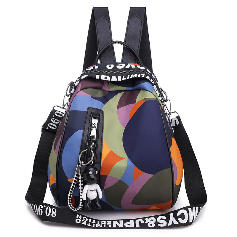 Oxford Cloth   Casual Fashion Printing Multi-Function Travel Outing Backpack