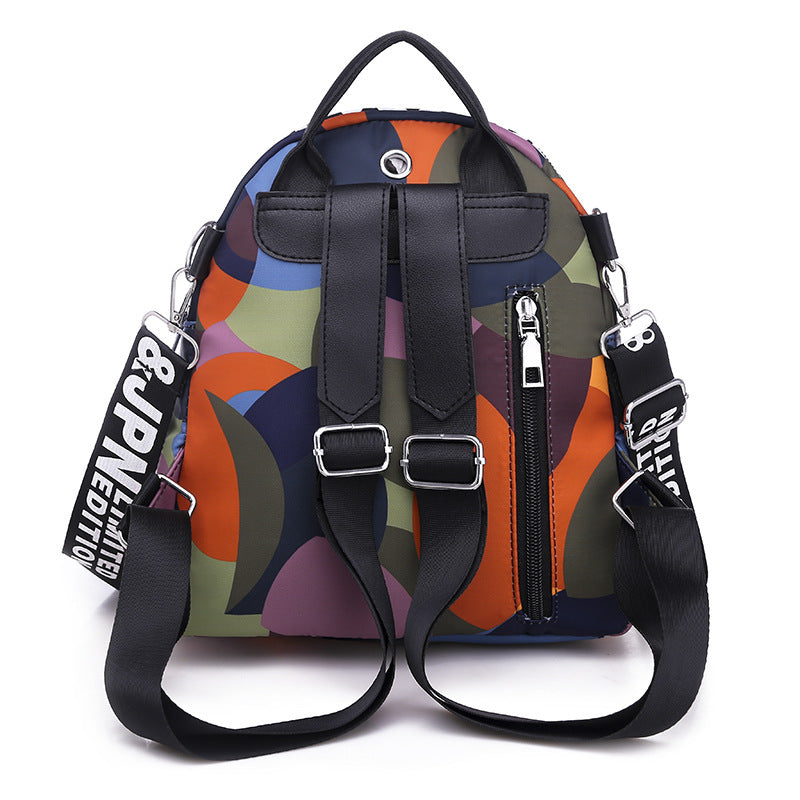 Oxford Cloth   Casual Fashion Printing Multi-Function Travel Outing Backpack