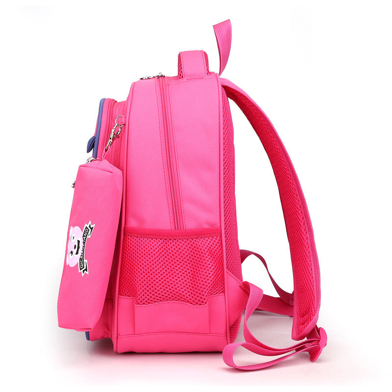 Children's Primary Schoolbag Cartoon Girl Spring Outing Backpack Small