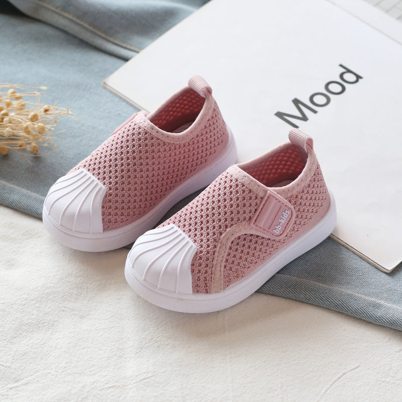 Girls Boys Casual Shoes Spring Infant Toddler Shoes Comfortable Non-slip Soft Bottom Children Sneakers