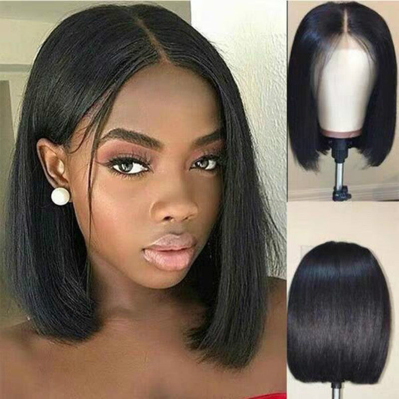 Wig Women Short Human Hair Wigs Bob Brazilian Black Women Remy - Beuti-Ful