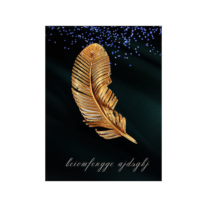 Nordic Modern Minimalist Golden Leaves Banana Leaf - Beuti-Ful