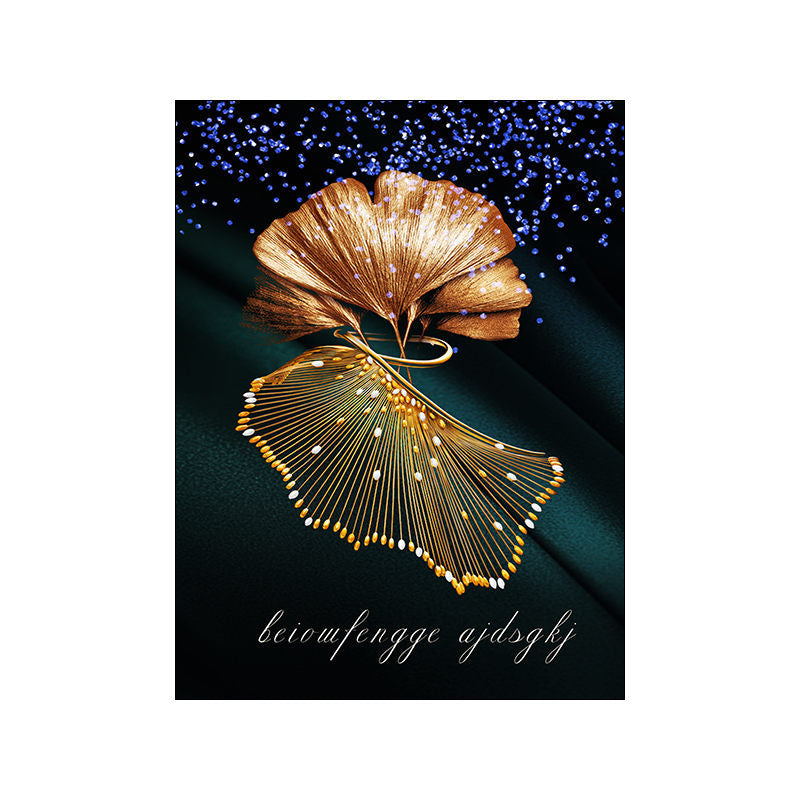 Nordic Modern Minimalist Golden Leaves Banana Leaf - Beuti-Ful