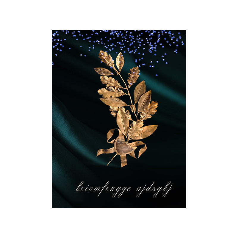 Nordic Modern Minimalist Golden Leaves Banana Leaf - Beuti-Ful