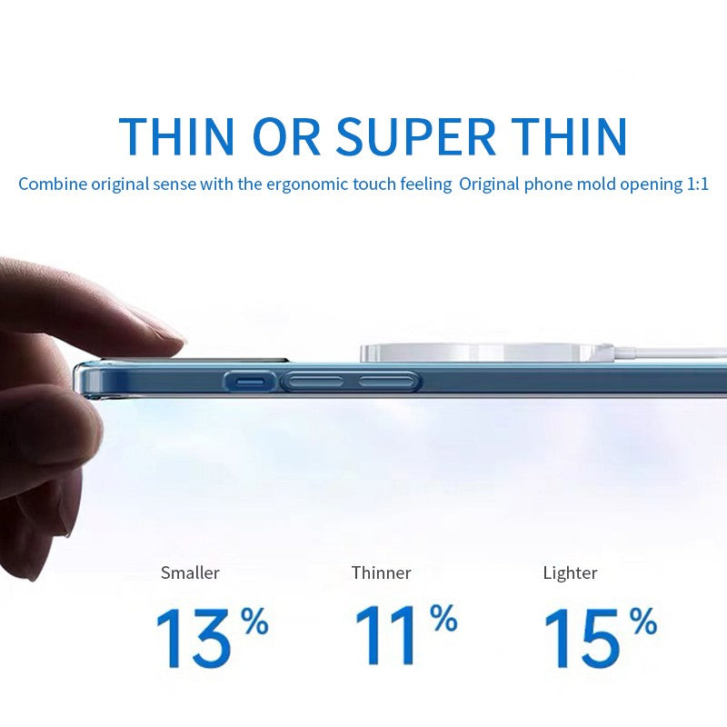 12 Magnetic Phone Case Anti-drop Transparent Protective Cover - Beuti-Ful