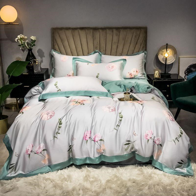 Lyocell Summer Cool Silk Skating Flower Quilt Cover