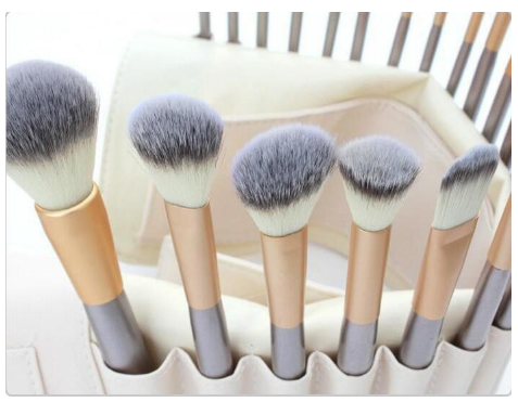 Persian Make-up Brush Suit Rice White Make Up Brush, Champagne Color Brush Handle Make-up Brush Without - Beuti-Ful
