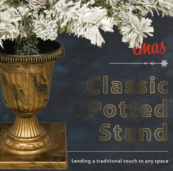 Pre-lit Xmas Tree Artificial Christmas 4-Piece Set - Beuti-Ful