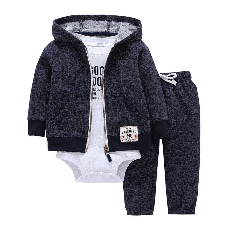 Polar Fleece Hooded Zip Romper Set