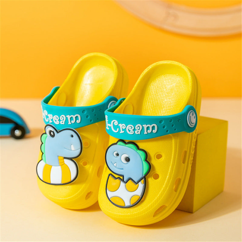 Children's Baotou Slippers Cute Cartoon Indoor Soft Sole Anti Slip