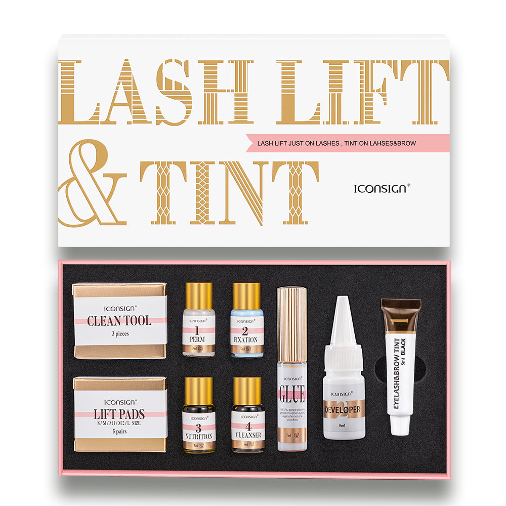 ICONSIGN Lash Lift EyeLash Eyebrow Dye Tint Kit Lashes Perm Set Brow Lamination Makeup Tools - Beuti-Ful