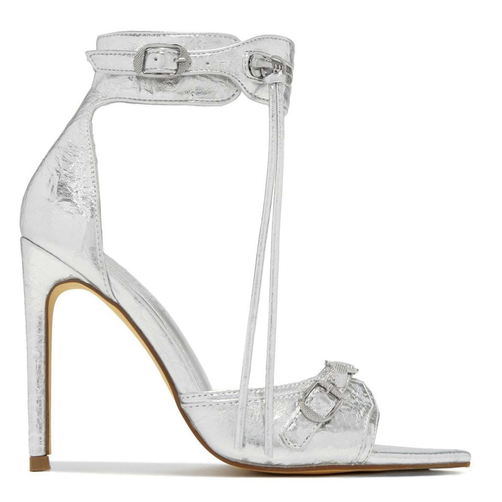 New High Heel Sandals Stiletto Heel Rivet Belt Buckle Pendant - Beuti-Ful