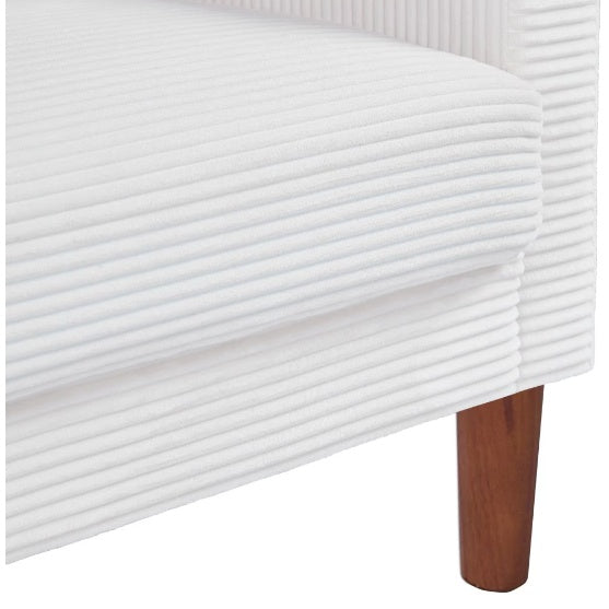 Linen Sofa Seats In Beige - Beuti-Ful