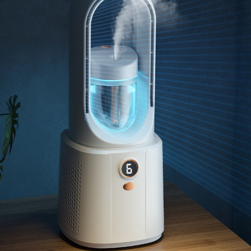 Air Conditioner Bladeless Spray Little Fan Refrigeration Desktop Ultra-quiet Office - Beuti-Ful