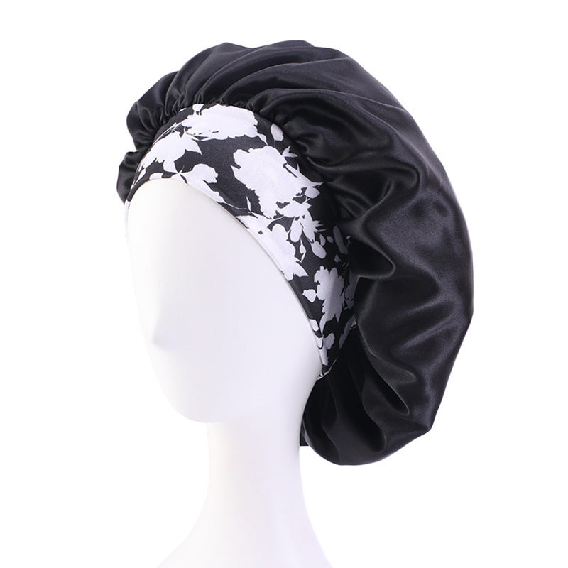 Bohemian Style Large Printed Hair Band Sleeping Hat - Beuti-Ful