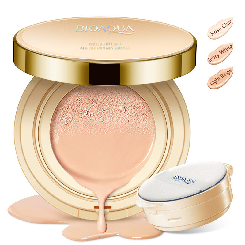 Bioaqua Air Cushion BB Cream 3 Color Concealer Moisturizing Foundation Whitening Flawless Makeup Bare For Face Beauty Makeup - Beuti-Ful