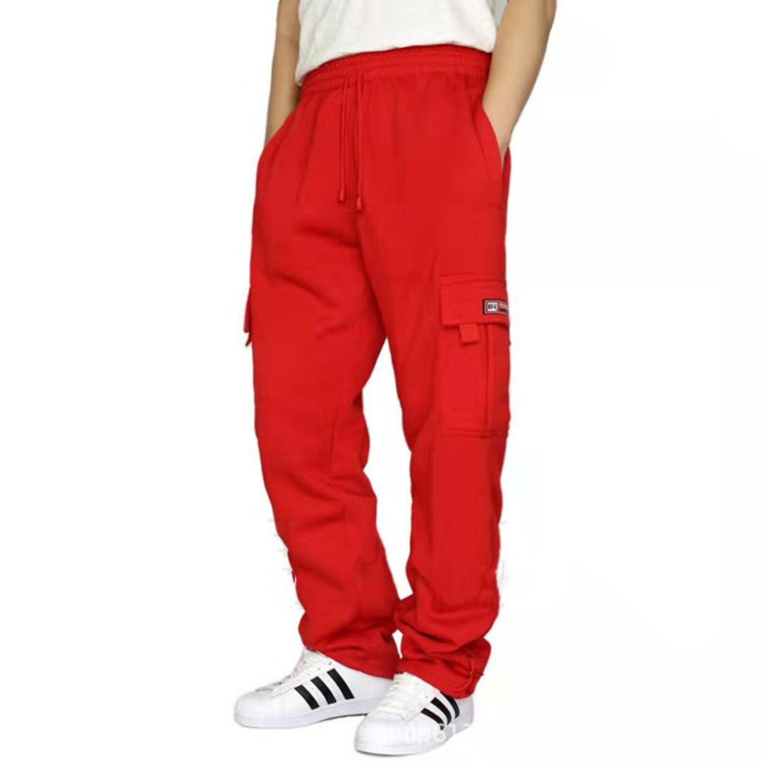 Men Pants Sweatpants Stretch Elastic Waist Jogger Sports Pants Drawstring Trousers Fashion Mens Clothing - Beuti-Ful