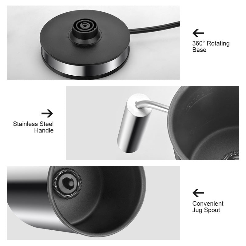 Electric Milk Frother Soft Foam Warmer for Coffee Essperso Cappuccino Milk Steamer 3 Function Creamer Milk Heater - Beuti-Ful