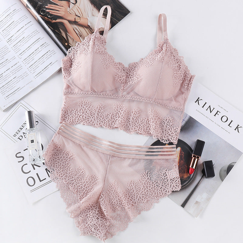 Women's Bra Suit Tube Top  Lace Underwear