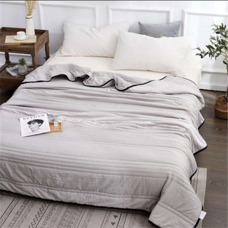 Cooling Blankets Pure Color  Summer Cool Air-conditioning Quilt Blanket