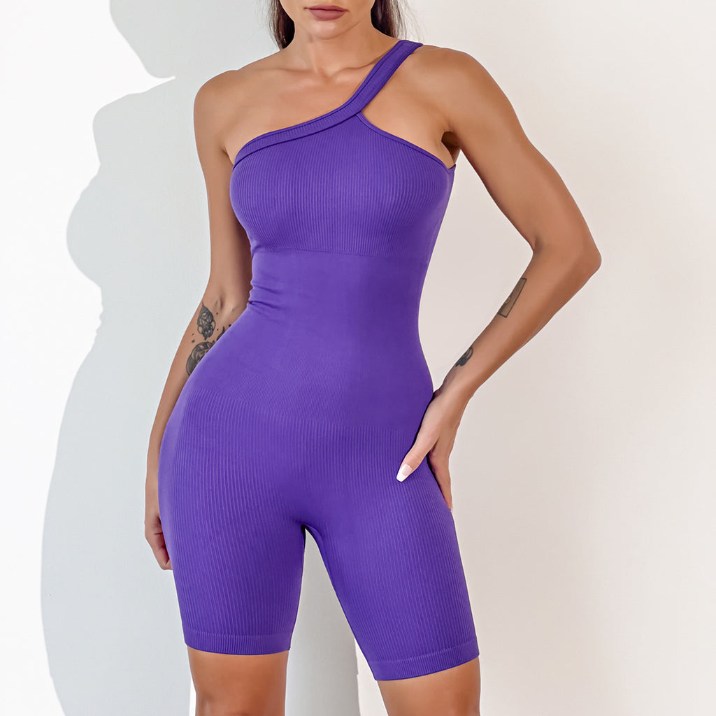 Yoga Wear Pilates Suit Chest Pad Quick-drying Sling One-piece Tights - Beuti-Ful