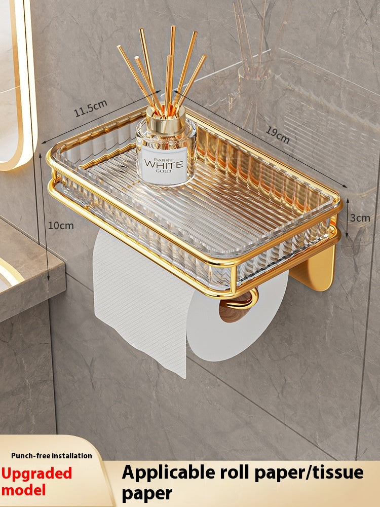 Household Light Luxury Toilet Tissue Storage Rack - Beuti-Ful