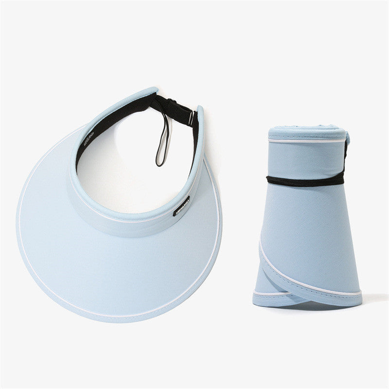 Portable Foldable Sunhat Summer Outdoor Big Empty Top Uv Sun Protection Hat - Beuti-Ful