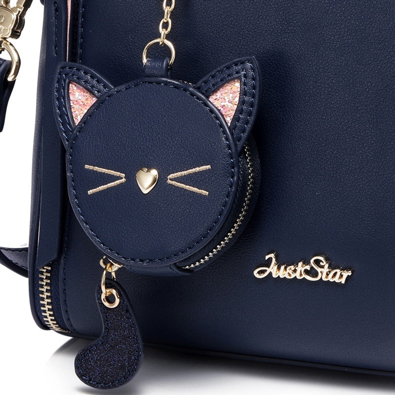 Embroidered cat lady handbag - Beuti-Ful