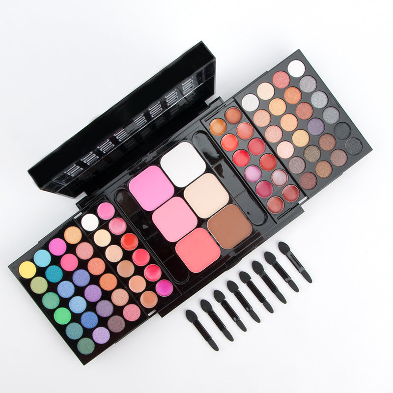 78 Colors Makeup Set 78 Colors Eye Shadow Blush Lip Gloss Makeup Combination Shading Powder Lipstick Eye Shadow Plate Set - Beuti-Ful