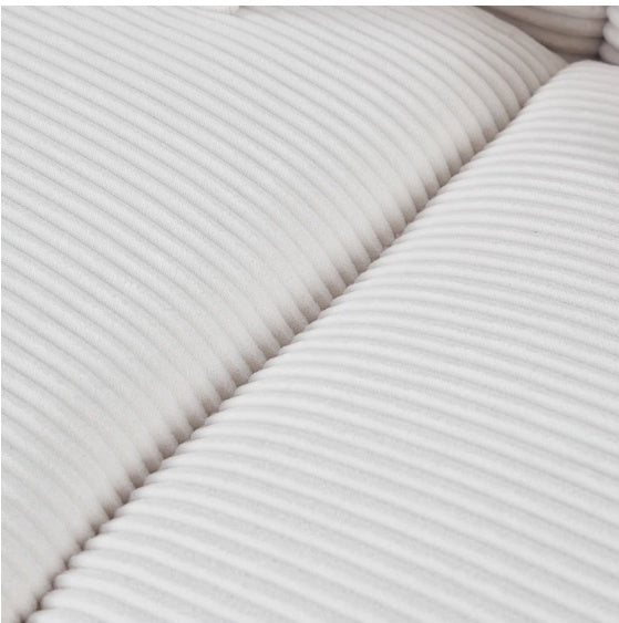 Linen Sofa Seats In Beige - Beuti-Ful