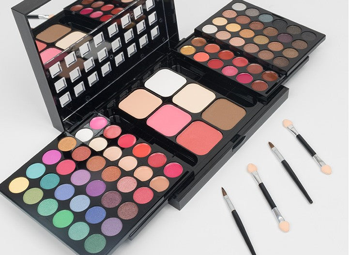 78 Colors Makeup Set 78 Colors Eye Shadow Blush Lip Gloss Makeup Combination Shading Powder Lipstick Eye Shadow Plate Set - Beuti-Ful