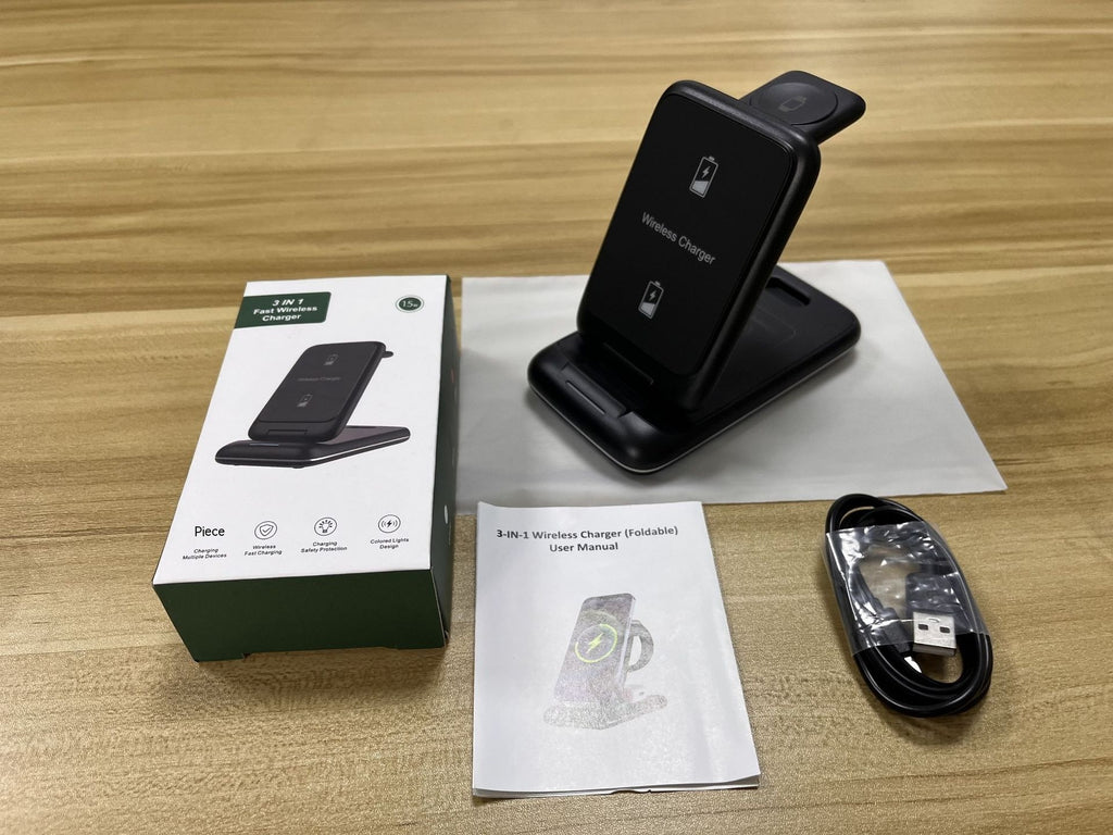 3-in-1 Wireless Charger Foldable Removable Charger - Beuti-Ful