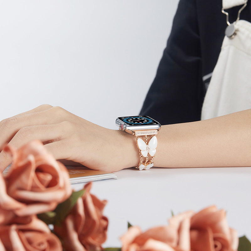 Suitable For Resin Diamond Butterfly Watch Band - Beuti-Ful