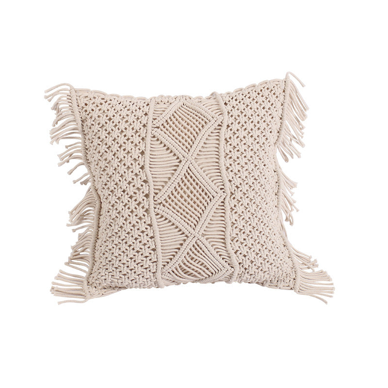 Braid Rope Tassel Hand-woven Pillow - Beuti-Ful