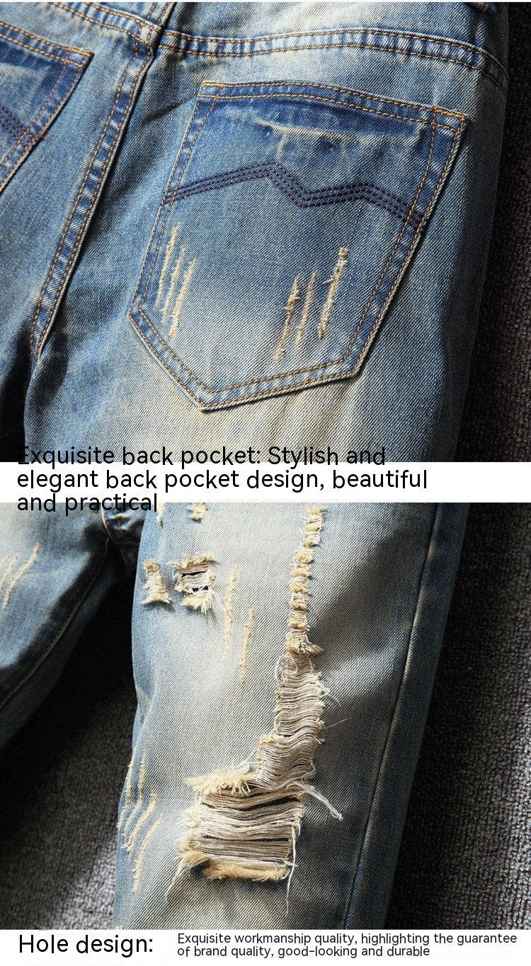 Ripped Jeans American Casual Loose - Beuti-Ful