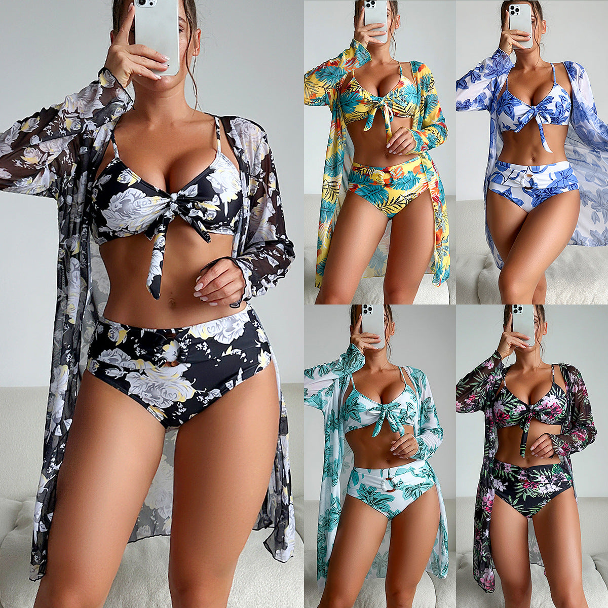 Fashion Swimsuit Women's Split Three-piece Suit