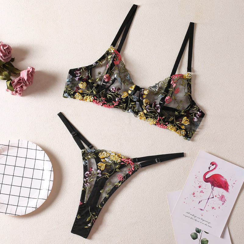 Women's Floral Underwear Set