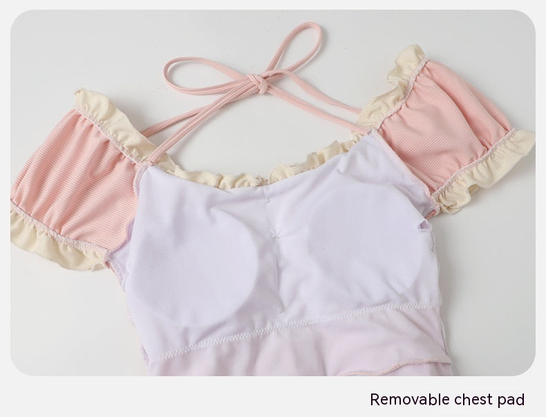 Women's Siamese Cute Conservative Swimwear - Beuti-Ful