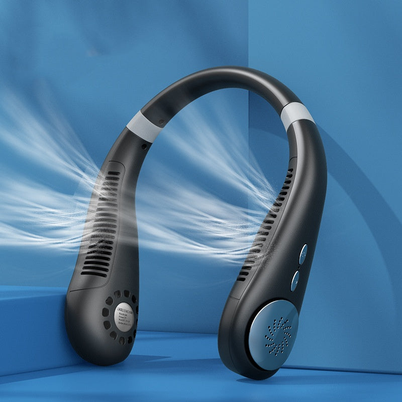 Rechargeable Portable Mini Leafless Halter Fan - Beuti-Ful