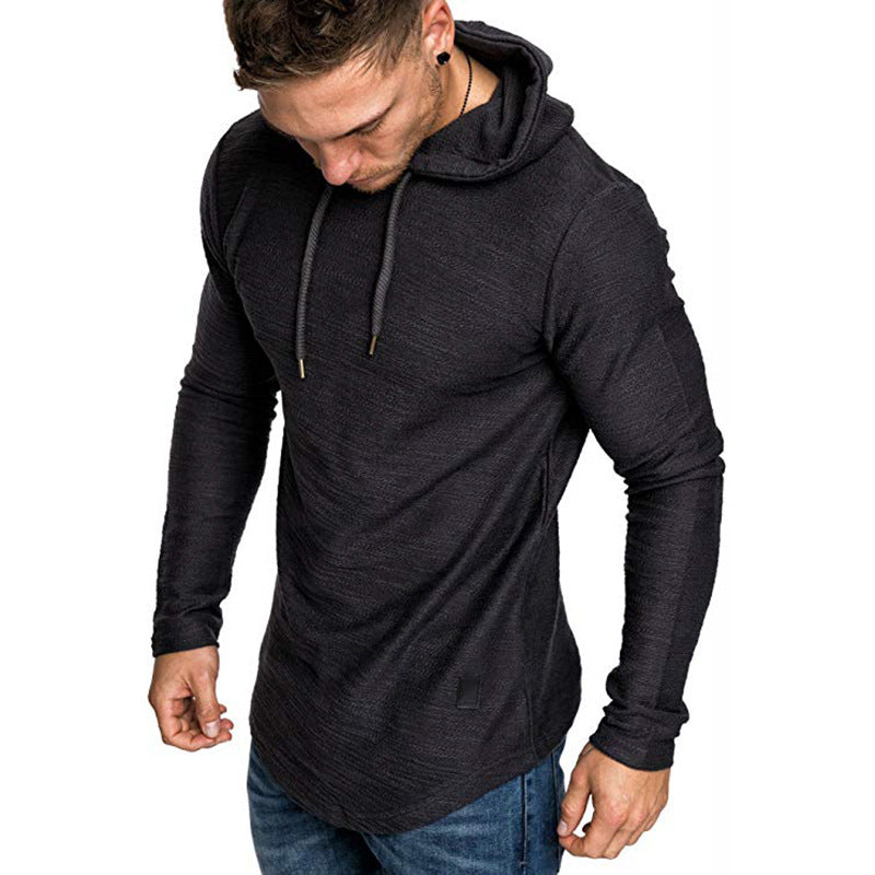 Men Hoodie Sweatshirt Casual Long Sleeve Slim  T-shit