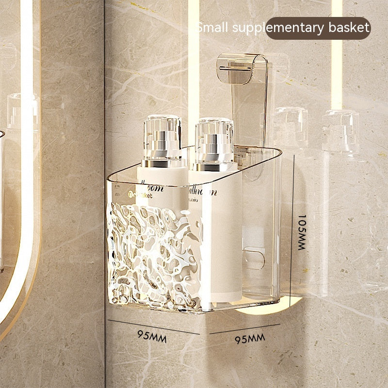 Toilet Rack Punch-free Bathroom Hanging Basket Wall - Beuti-Ful