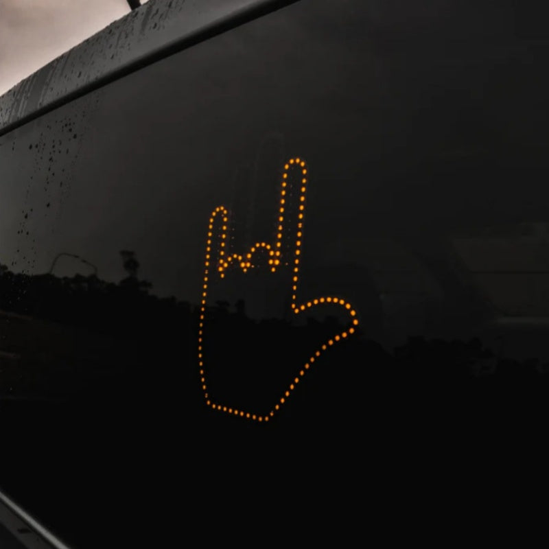 Funny New LED Illuminated Gesture Light Car Finger Light With Remote Road Rage Signs Middle Finger Gesture Light Hand Lamp - Beuti-Ful