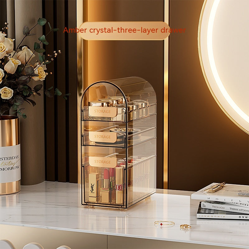 Desktop Large-capacity Cosmetics Dustproof Storage Box - Beuti-Ful