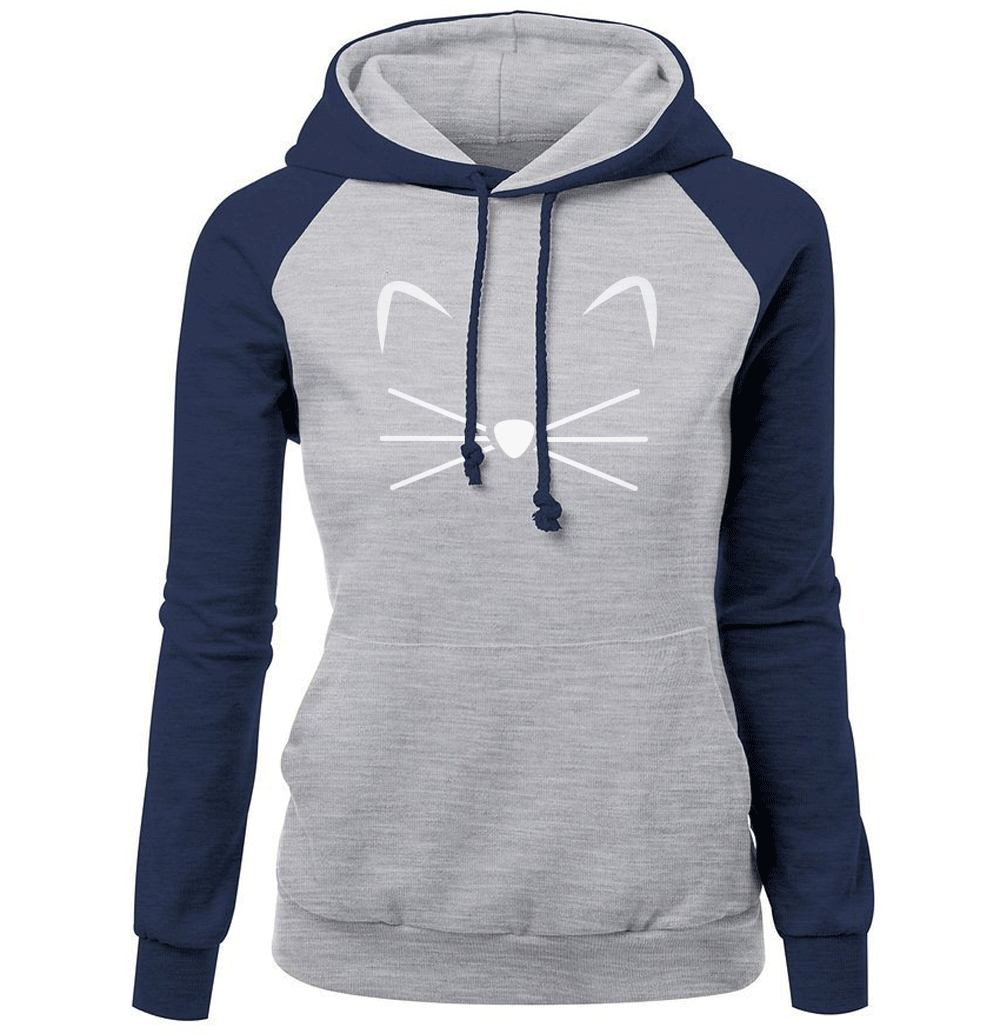 Cute Cat Woman Hoodies Sweater - Beuti-Ful