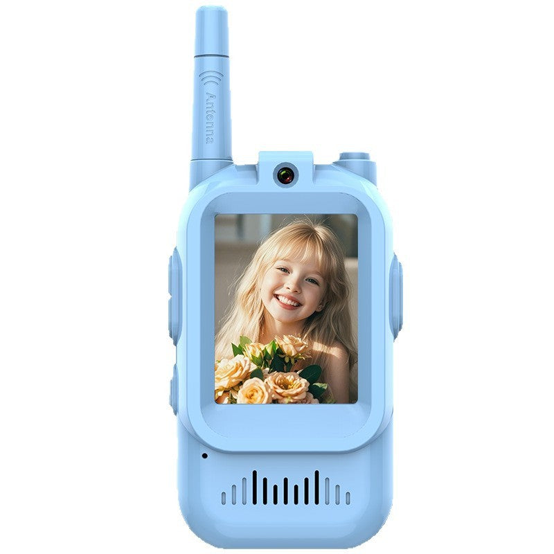 Mini Video Wireless Walkie Talkies For Kids Handheld 2 Pack Rechargeable