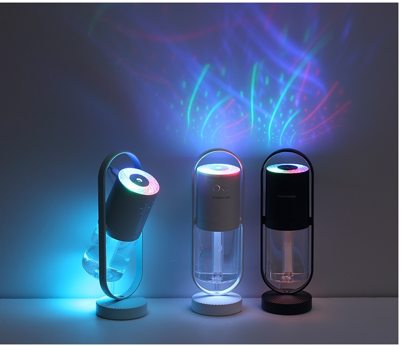 Magic Shadow USB Air Humidifier For Home With Projection Night Lights Ultrasonic Car Mist Maker Mini Office Air Purifier - Beuti-Ful