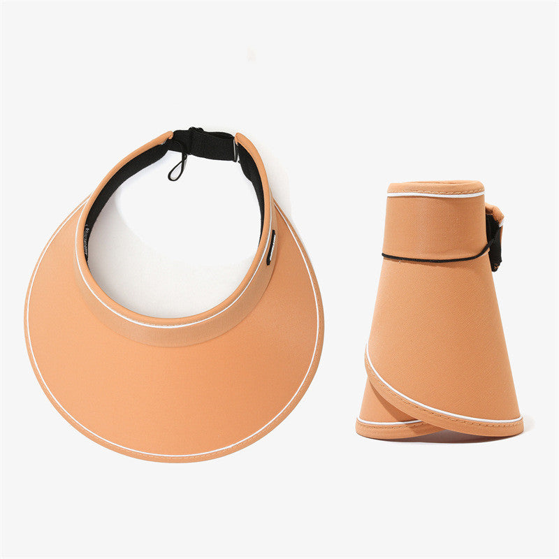 Portable Foldable Sunhat Summer Outdoor Big Empty Top Uv Sun Protection Hat - Beuti-Ful