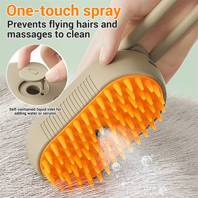 Cat and Dog Steam Brush 3 In 1 Electric Spray Cat Hair Brushes For Massage Pet Grooming Comb Hair Removal - Beuti-Ful