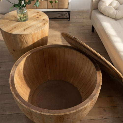 Vintage Style Bucket Shaped Coffee Table Set For Office, Dining Room And Living Room - Beuti-Ful