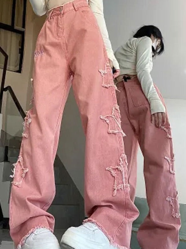 Retro Minority Design XINGX Patch Wide Leg Mop Pants Women - Beuti-Ful